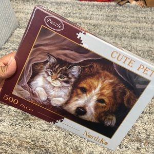 New in box NorthKe cute pet 500 piece puzzle sealed in package never opened